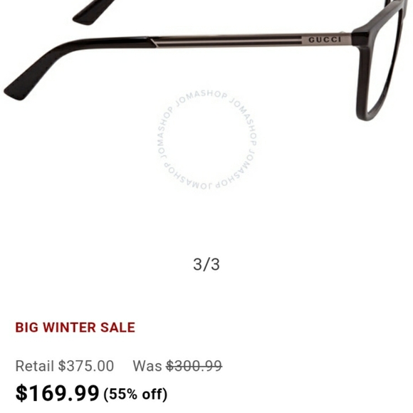 Black Gucci eyewear unisex I don't really know if authentic never put the prescr - Picture 7 of 11